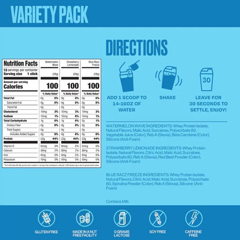 Transparent milk protein powder